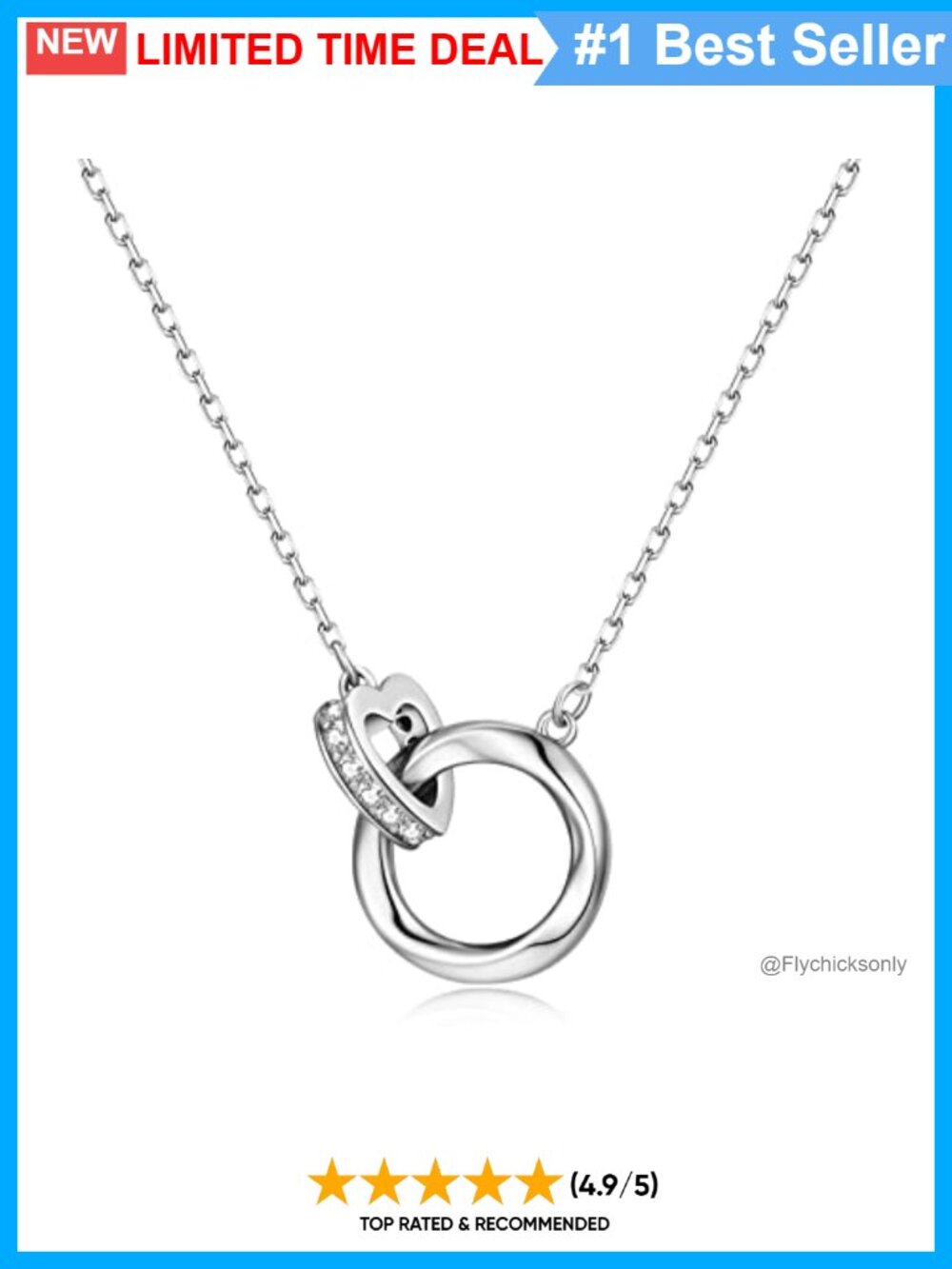 Gold Circle Pendant Necklace for Women 14K Gold Filled Twisted Circle Chain